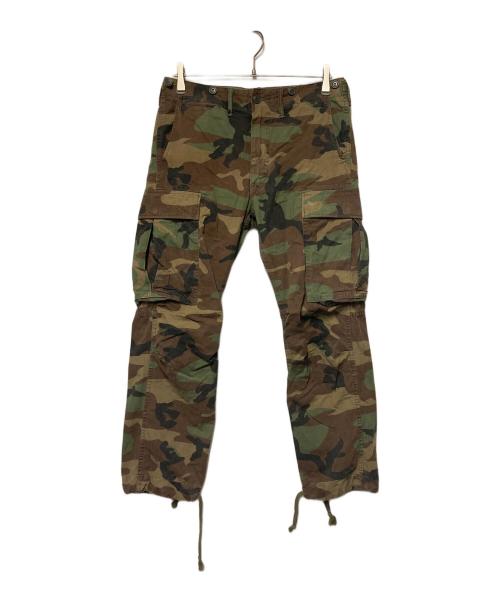 RRL（ダブルアールエル）RRL (ダブルアールエル) カモフラ柄カーゴパンツ グリーン×ブラウン サイズ:30×30の古着・服飾アイテム