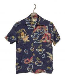 RRL（ダブルアールエル）の古着「TROPICAL PRINT HAWAIIAN SHIRTS」｜ネイビー
