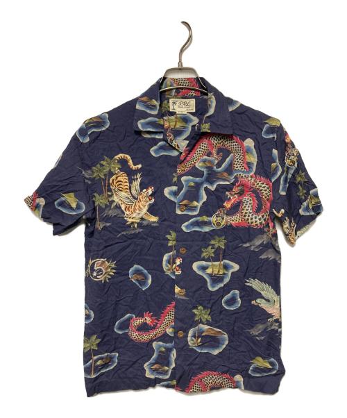 RRL（ダブルアールエル）RRL (ダブルアールエル) TROPICAL PRINT HAWAIIAN SHIRTS ネイビー サイズ:XSの古着・服飾アイテム