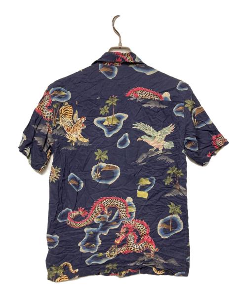 RRL（ダブルアールエル）RRL (ダブルアールエル) TROPICAL PRINT HAWAIIAN SHIRTS ネイビー サイズ:XSの古着・服飾アイテム