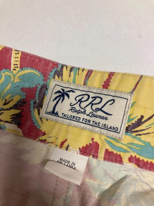 RRL（ダブルアールエル）RRL (ダブルアールエル) ボタニカル柄スイムショーツ / ハーフパンツ レッド サイズ:32の古着・服飾アイテム