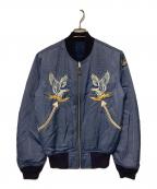 RRLダブルアールエル）の古着「リバーシブルスーベニアジャケット」｜ネイビー