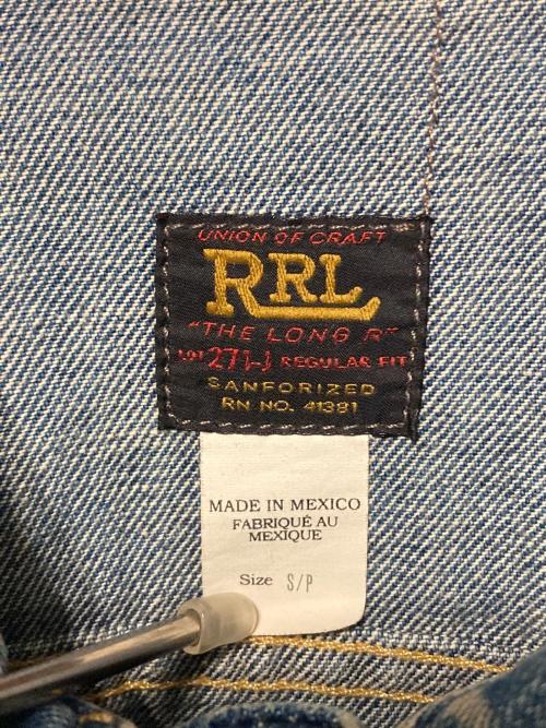 RRL（ダブルアールエル）RRL (ダブルアールエル) デニムジャケット インディゴ サイズ:Sの古着・服飾アイテム