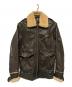 DIESEL（ディーゼル）の古着「ボアレザージャケット」｜ブラウン