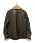 DIESEL (ディーゼル) ボアレザージャケット ブラウン サイズ:S：13000円