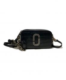 MARC JACOBS（マークジェイコブス）の古着「スナップショット / クロコエンボスショルダーバッグ」｜ブラック