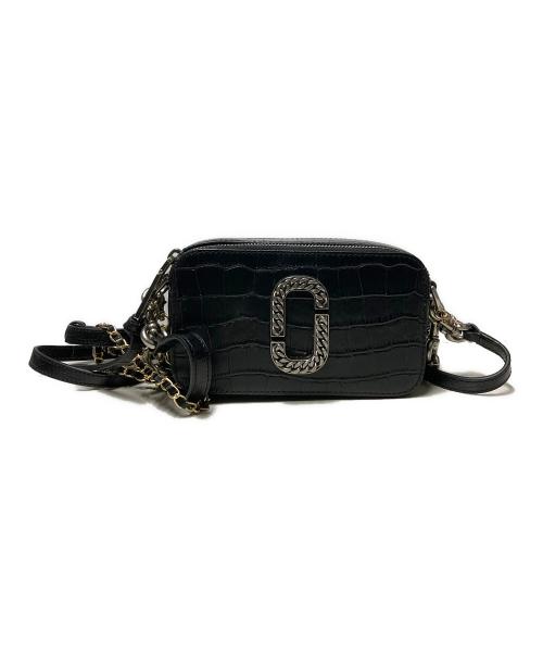 MARC JACOBS（マークジェイコブス）MARC JACOBS (マークジェイコブス) スナップショット / クロコエンボスショルダーバッグ ブラックの古着・服飾アイテム