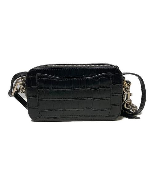 MARC JACOBS（マークジェイコブス）MARC JACOBS (マークジェイコブス) スナップショット / クロコエンボスショルダーバッグ ブラックの古着・服飾アイテム