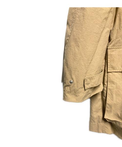 maison kitsune（メゾンキツネ）maison kitsune (メゾンキツネ) 中綿入りフーデッドコート ベージュ サイズ:Sの古着・服飾アイテム