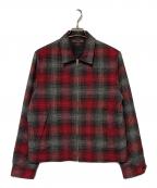 MINEDENIMマインデニム）の古着「Grandrelle V.Check Flannel Over SH」｜レッド×ブラック