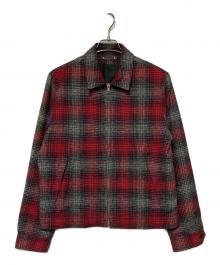 MINEDENIM（マインデニム）の古着「Grandrelle V.Check Flannel Over SH」｜レッド×ブラック
