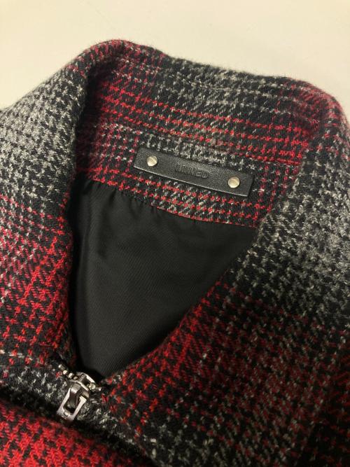 MINEDENIM（マインデニム）MINEDENIM (マインデニム) Grandrelle V.Check Flannel Over SH レッド×ブラック サイズ:3の古着・服飾アイテム