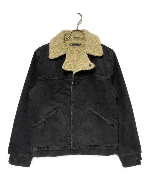 MINEDENIM（マインデニム）MINEDENIM (マインデニム) ボアデニムジャケット ブラック サイズ:2の古着・服飾アイテム