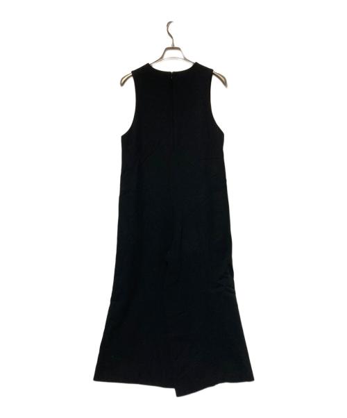 ENFOLD（エンフォルド）ENFOLD (エンフォルド) コットンダブルクロスミニマルサロペット ブラック サイズ:36の古着・服飾アイテム