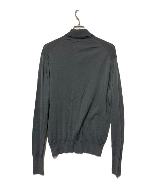 KAPTAIN SUNSHINE（キャプテンサンシャイン）KAPTAIN SUNSHINE (キャプテンサンシャイン) JOHN SMEDLEY (ジョンスメドレー) ウールニットポロシャツ グレー サイズ:Mの古着・服飾アイテム