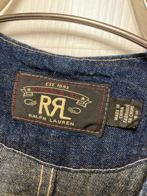 RRL（ダブルアールエル）RRL (ダブルアールエル) リネンブレンドデニムベスト インディゴ サイズ:Sの古着・服飾アイテム