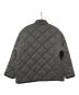 LAVENHAM (ラベンハム) BEAMS Lights (ビームスライト) 24AW MICKFIELD JACKET / ノーカラーウールキルティングジャケット グレー サイズ:38：40000円