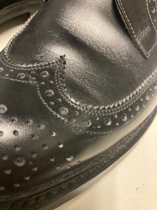 Tricker's（トリッカーズ）Tricker's (トリッカーズ) ウィングチップブーツ ブラック サイズ:7.5の古着・服飾アイテム