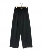 TODAYFULトゥデイフル）の古着「25AW Doubletuck Twill Trousers」｜ブラック