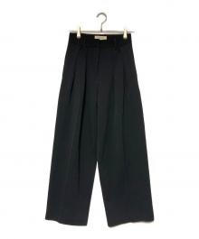 TODAYFUL（トゥデイフル）の古着「25AW Doubletuck Twill Trousers」｜ブラック