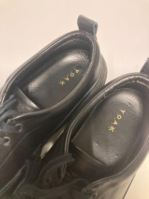 YOAK（ヨーク）YOAK (ヨーク) LORRY / レザースニーカー ブラック サイズ:41の古着・服飾アイテム