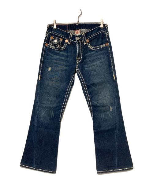 TRUE RELIGION（トゥルー レリジョン）TRUE RELIGION (トゥルー レリジョン) JOEY SUPER T / フレアデニムパンツ ブルー サイズ:W31 L33の古着・服飾アイテム
