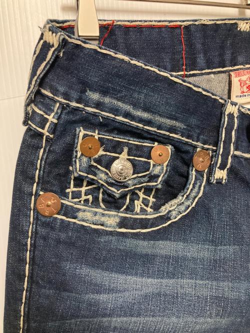 TRUE RELIGION（トゥルー レリジョン）TRUE RELIGION (トゥルー レリジョン) JOEY SUPER T / フレアデニムパンツ ブルー サイズ:W31 L33の古着・服飾アイテム
