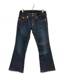 TRUE RELIGION（トゥルー レリジョン）の古着「JOEY BIG T / フレアデニムパンツ」｜ネイビー