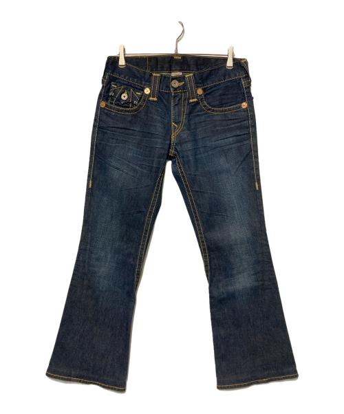 TRUE RELIGION（トゥルー レリジョン）TRUE RELIGION (トゥルー レリジョン) JOEY BIG T / フレアデニムパンツ ネイビー サイズ:W30の古着・服飾アイテム