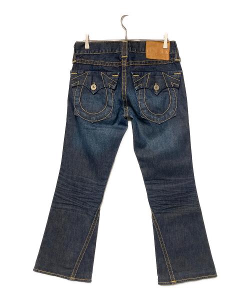 TRUE RELIGION（トゥルー レリジョン）TRUE RELIGION (トゥルー レリジョン) JOEY BIG T / フレアデニムパンツ ネイビー サイズ:W30の古着・服飾アイテム