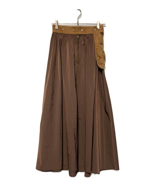 EARIH（アーリ）EARIH (アーリ) リモンタポケットベストスカート ブラウン サイズ:38の古着・服飾アイテム