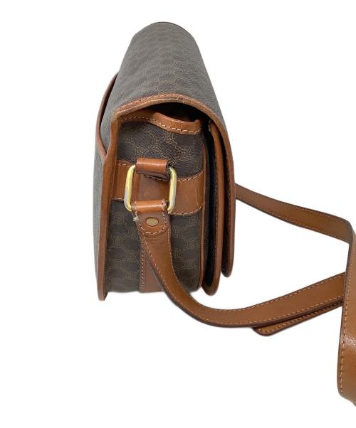 CELINE（セリーヌ）CELINE (セリーヌ) マカダムショルダーバッグ ブラウンの古着・服飾アイテム