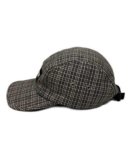 SUPREME（シュプリーム）SUPREME (シュプリーム) 10SS small check camp cap グレー×ブラックの古着・服飾アイテム