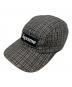 SUPREME（シュプリーム）の古着「10SS small check camp cap」｜グレー×ブラック