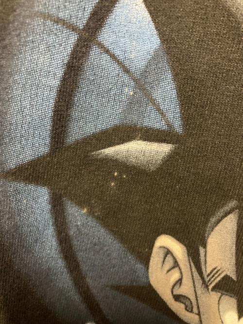 Murina（ムリナ）Murina (ムリナ) ドラゴンボールZ 孫悟空 プリントTシャツ / 97年製 ブラック サイズ:Lの古着・服飾アイテム