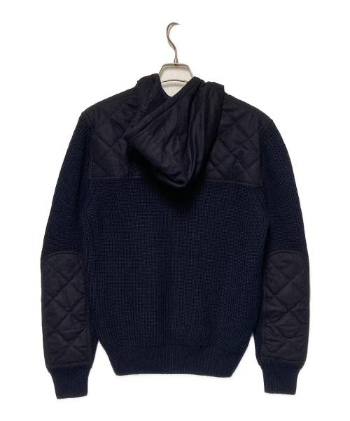 GRAN SASSO（グランサッソ）GRAN SASSO (グランサッソ) 切替ジップニットパーカー ネイビー サイズ:48の古着・服飾アイテム