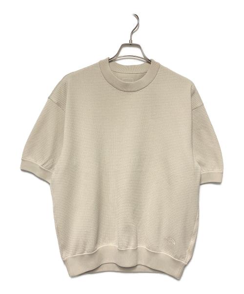 THE NORTH FACE（ザ ノース フェイス）THE NORTH FACE (ザ ノース フェイス) 26SS ショートスリーブリップルニットクルー アイボリー サイズ:M 未使用品の古着・服飾アイテム
