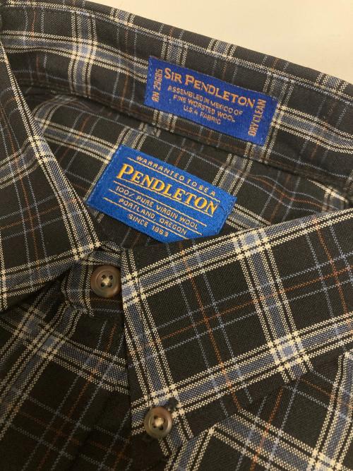 PENDLETON（ペンドルトン）PENDLETON (ペンドルトン) 90s チェックBDシャツ ブラック サイズ:Lの古着・服飾アイテム