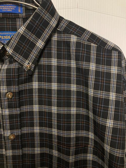 PENDLETON（ペンドルトン）PENDLETON (ペンドルトン) 90s チェックBDシャツ ブラック サイズ:Lの古着・服飾アイテム