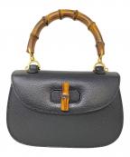 GUCCIグッチ）の古着「バンブー2WAYショルダーバッグ」｜ブラック