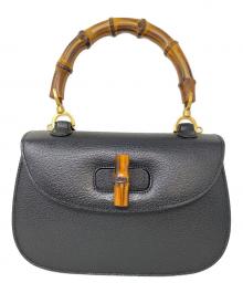GUCCI（グッチ）の古着「バンブー2WAYショルダーバッグ」｜ブラック