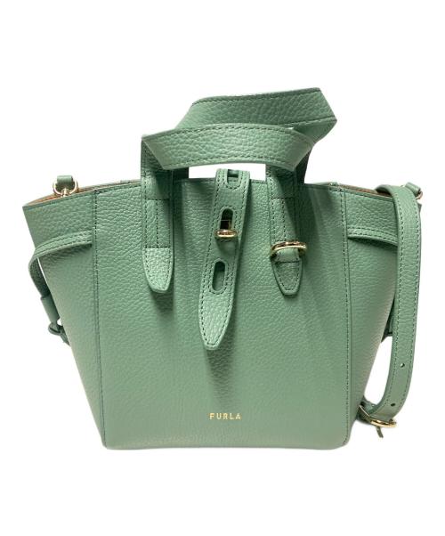 FURLA（フルラ）FURLA (フルラ) ネットミニトートバッグ グリーンの古着・服飾アイテム