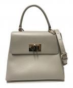 FURLAフルラ）の古着「1927ミニトップハンドバッグ」｜グレージュ