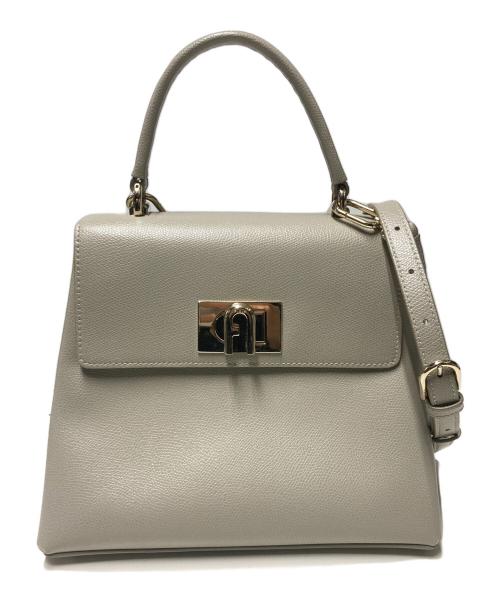 FURLA（フルラ）FURLA (フルラ) 1927ミニトップハンドバッグ グレージュの古着・服飾アイテム