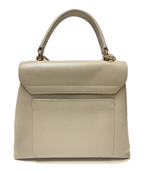 FURLA（フルラ）FURLA (フルラ) 1927ミニトップハンドバッグ グレージュの古着・服飾アイテム