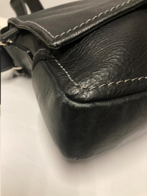 土屋鞄（ツチヤカバン）土屋鞄 (ツチヤカバン) レザーショルダーバッグ ブラックの古着・服飾アイテム
