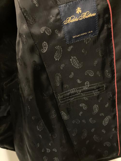 BROOKS BROTHERS（ブルックスブラザーズ）BROOKS BROTHERS (ブルックスブラザーズ) 3Bセットアップスーツ ブラック サイズ:ｵｰﾀﾞｰｻｲｽﾞの古着・服飾アイテム