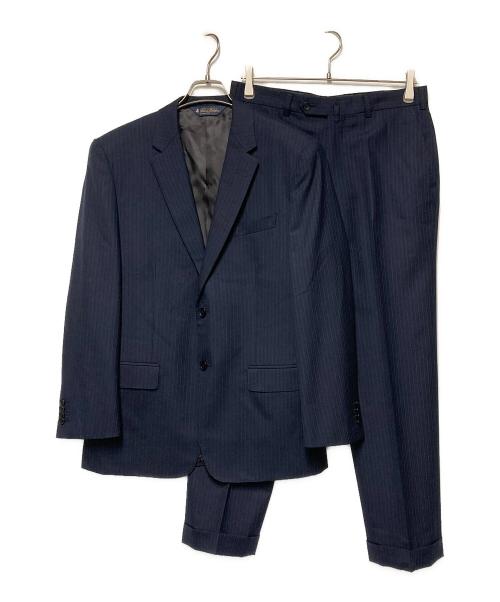 BROOKS BROTHERS（ブルックスブラザーズ）BROOKS BROTHERS (ブルックスブラザーズ) ストライプ2Bセットアップスーツ ネイビー サイズ:ｵｰﾀﾞｰｻｲｽﾞの古着・服飾アイテム