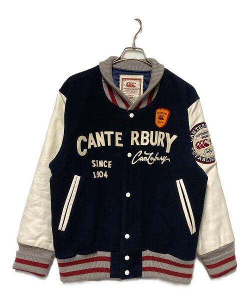 Canterbury（カンタベリー）Canterbury (カンタベリー) スタジャン ネイビー×ホワイト サイズ:Lの古着・服飾アイテム