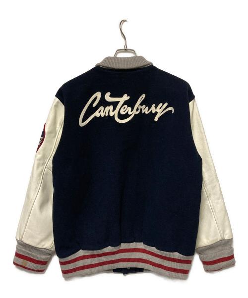 Canterbury（カンタベリー）Canterbury (カンタベリー) スタジャン ネイビー×ホワイト サイズ:Lの古着・服飾アイテム
